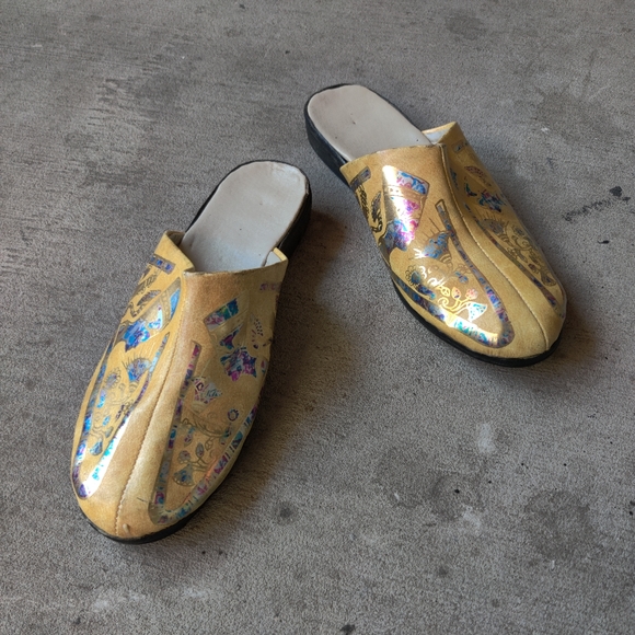 Egyptian Print Loafer Slides - Picture 2 of 4